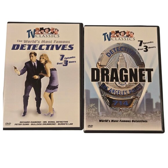 Tv Classics Dragnet The Worlds Most Famous Detectives 2 DVD Set 14 Episodes - Picture 5 of 10